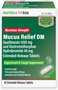 SağlıkCareAisle Guaifenesin 1200 mg Dextromethorphan Hydrobromide 60 mg Genişletilmiş Yayın Tabletleri - 42 - Mucus Relief Waitorant ve Cough Suppressant Formulaed için
