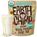 DünyaChimp Organik Vegan Protein Tozu - Probiyotiklerle - GMO, Süt Ücretsiz, Whey, Fabrika Kadınlar ve Erkekler için Protein Toz, Gluten Free - 52 Hizmet, 64 Oz (Plain & Unsweetened)
