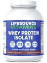 Yaşam Kaynağı Vitaminleri 6 lb - ABD Süt İnekleri Çim Fed Whey Proteinleri - Çift Çikolata Fudge tatlı /Stevia