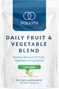 Günlük Meyve ve Sebze Yemekleri, Superfood Antioksi Supplement, Crisp Apple Flavor C, Fiber ve 9 Essential Asits, Supports Energy, Low Sugar, Vegan, 30 Hizmet