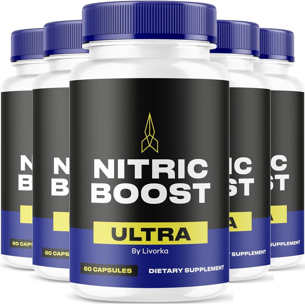 LIVORKA Nitric Ultra Toz Şimdi Capsules, Advanced Formula - 300 Kont (5 Ay Supply) - 5 Paket