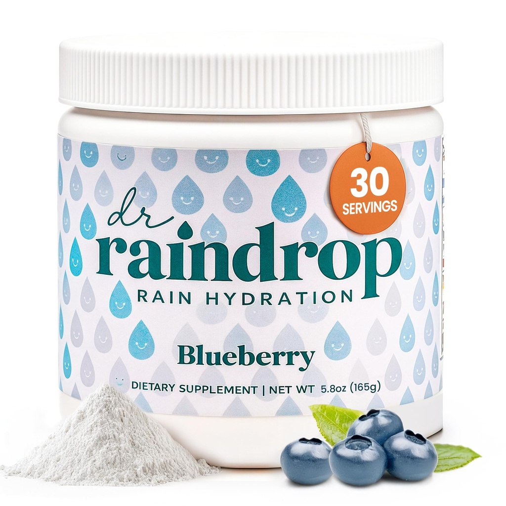 Elektrolytes Toz, Blueberry Flavor- Nodrew Sugar Hydration Drink Mix- Gluten Free with Piyal Citrate- Sports Hydration