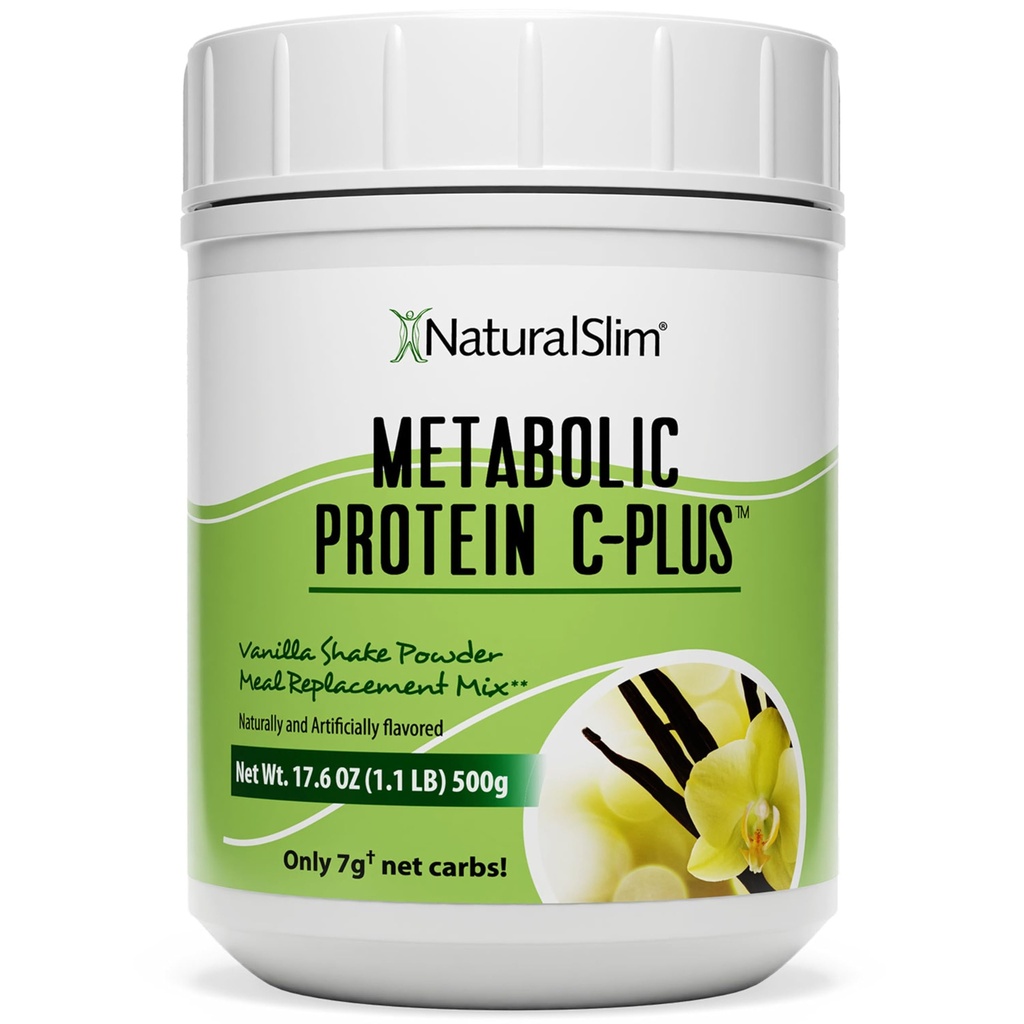 DoğalSlim proteini Toz Vitaminleri ve Minerals Metabolic C-Plus - Meal Real Replasman Toz C, çinko & Amino Asit - Çikolata Protein Toz 10 1.1 lb