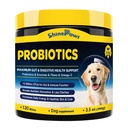 Köpekler için Probiyotikler - Digestive Health için Köpek Probiyotikleri, Prebiyotikler, Enzymes, Fiber ve Omega-3, Intestinal Health, Support Immunity, Allergies & Itchy Skin, 120 Bites, Enzymes, Fiber ve Omega-3