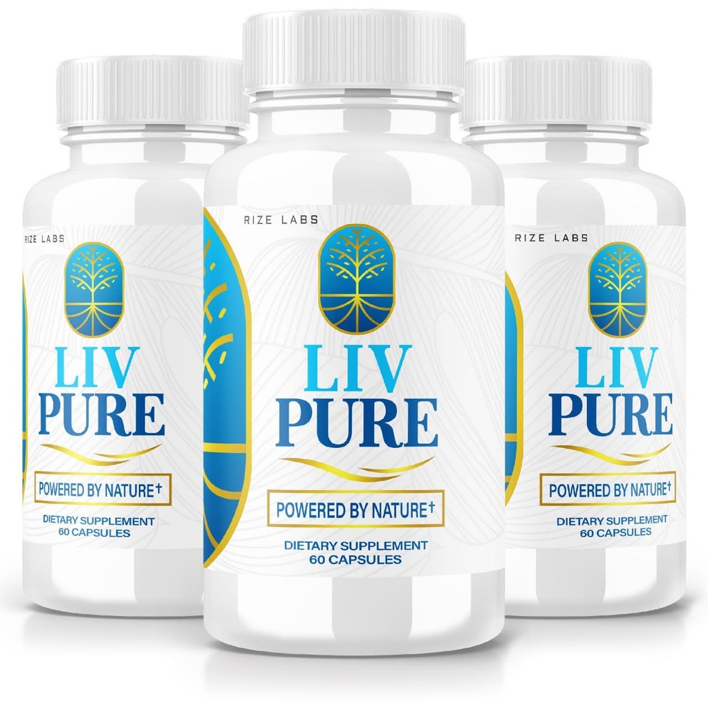 Laboratuvarları - LivPure Powered by Nature - Advanced Formula - Pure Support Diyetary Supplement for Liver Support, Ekstra Kuvvet, Vegan, Liver Function Pills (180 Capsules)