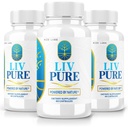 Laboratuvarları - LivPure Powered by Nature - Advanced Formula - Pure Support Diyetary Supplement for Liver Support, Ekstra Kuvvet, Vegan, Liver Function Pills (180 Capsules)