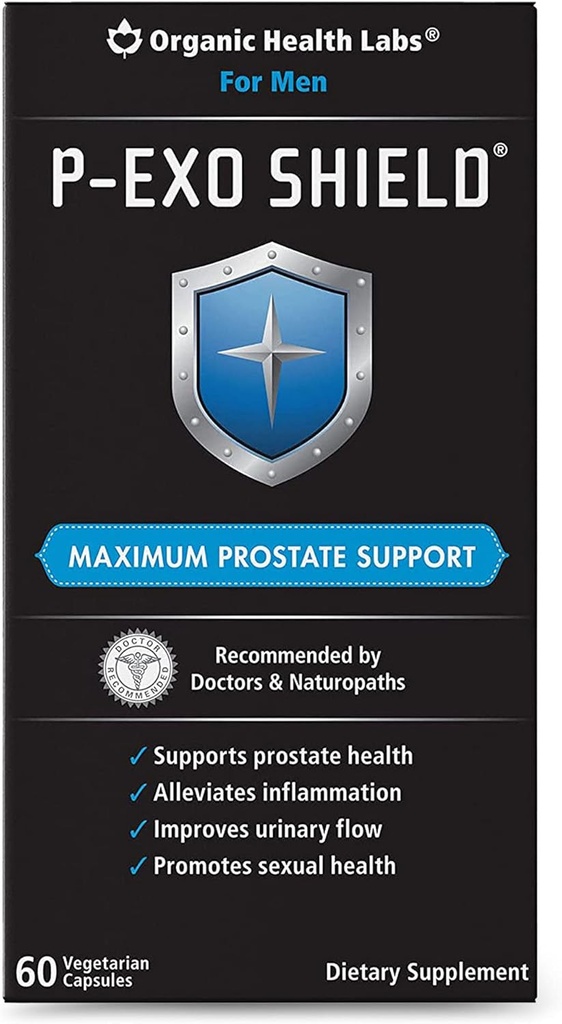 Organik Sağlık Laboratuvarları P-ExoShield Complete Prostate Support with Saw Palmetto, 60 Veggie Capsules