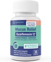 WELMATE - Guaifenesin 1200 mg (35 Tablet) - Mucus Relief - Waitorant - Cough & Cold - 12 Hr Support - Extended-Release Bi-Layer Tabletleri - Over-Counter Drug