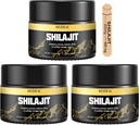 Shilajit Pure Himalayan Organic Shilajit Resin, Gold Grade Shilajit Resin with 85+ Trace Minerals & Fulvic Acid, Pure Shilajit Supplement for Better Health, 50 Gram (3 Pcs)