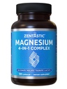 Zentastic Magnezyum Kompleksi 4-in-1 Supplement – Magnezyum Glycinate, Malate, Taurate & Lactate – Nerves, Muscles, Bones & Immune Support – 120 Capsules