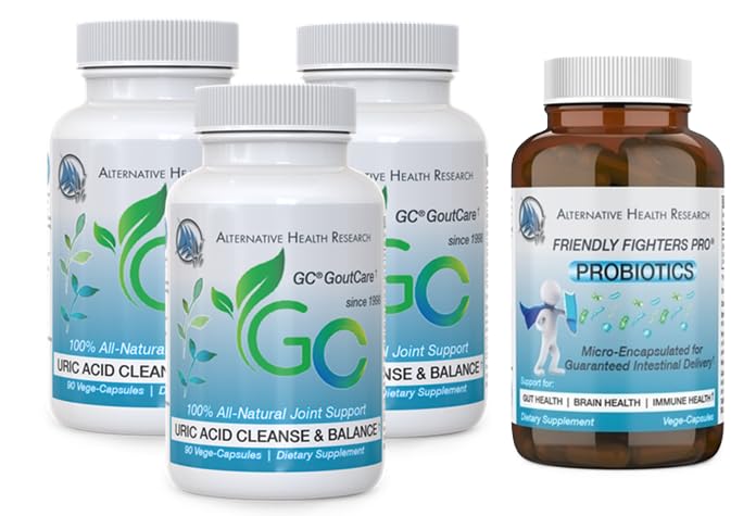 GC® GoutCare ve Friendly Fighters® Probiyotik: Uric Acid Cleansing Paket