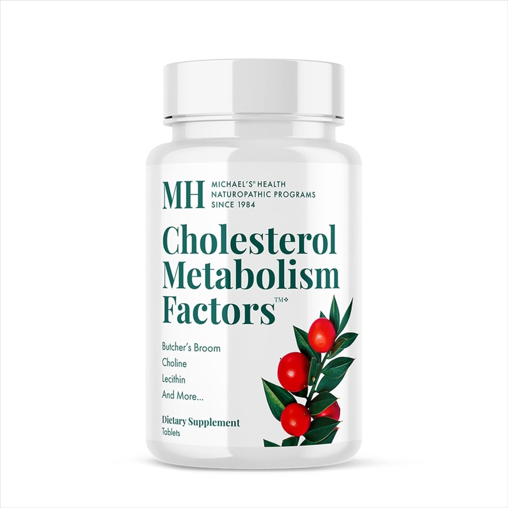 MICHAEL'S Health Naturopathic Programları Cholesterol Metabolism Faktörleri - 180 Tablet - Circulation - Statin & Red Yeast Rice Ücretsiz - 30 Hizmet