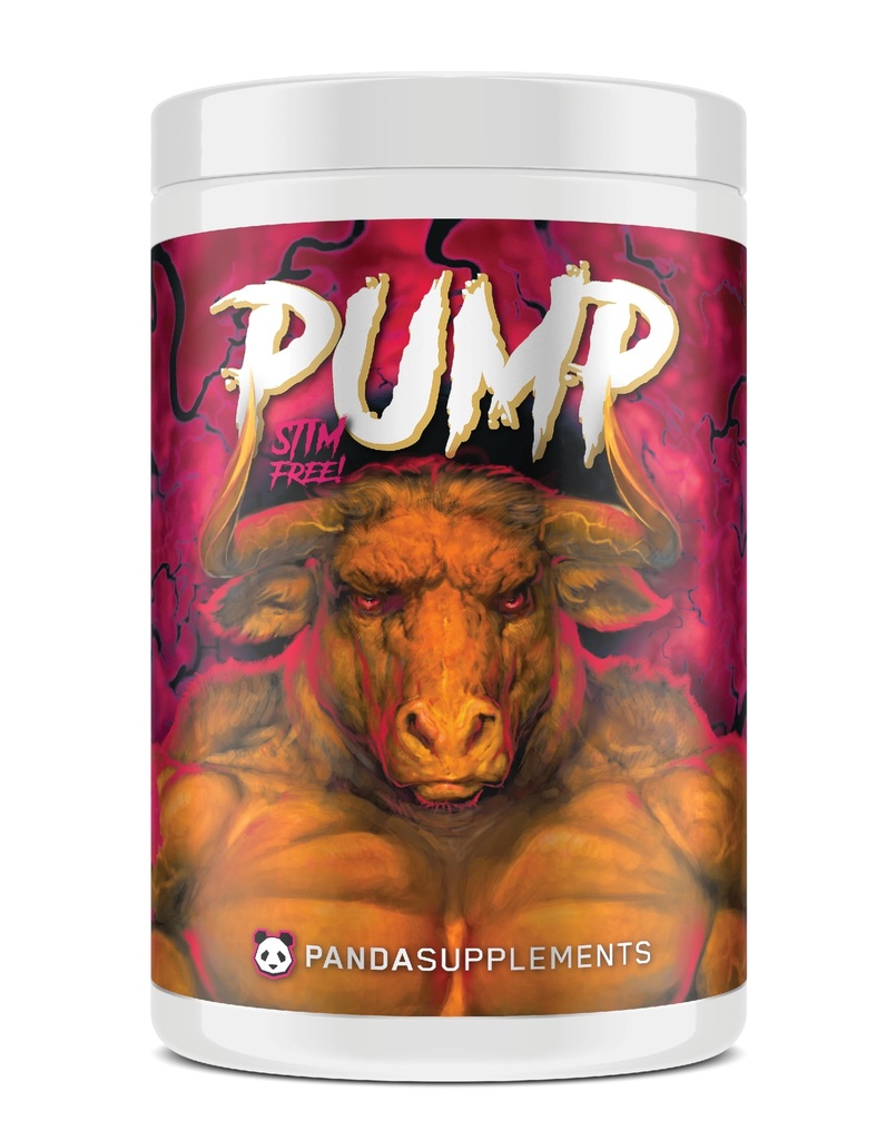 Yeraltı Biyo Laboratuvarları Panda Supps Pump: Stimulant-Free Pre-Workout, No-Clump Formula w/10G L-Citrulline Malate, Alpha GPC, Lions Mane,CognatiQTM, AmentoPumpTM 40 Scoops (Sweet Black)