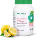 Organika Hyaluronic Acid Supplement with Vitamin C (90 Vegetable Capsules): Symbiotic Joint Wellness, Collagen, & Skin Hydration Powerhouse - Enhanced Hyaluronic Acid Supplements for Mobility & Beauty