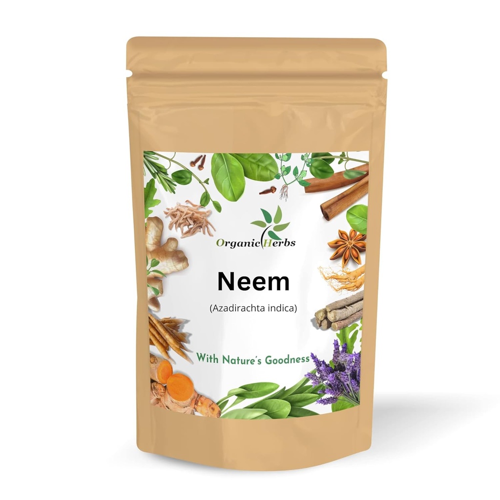 Pure & Natural Neem Leaves Powder For Pimple-free Clear Skin, Silky Hair & Hair Cleanser. (Neem Leaf Powder 145gm/5Oz)