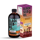 Etiyopyalı Siyah Tohum Yağı -% 343 Youmoquinone Cold-Pressed Black Cumin Tohumu Pure Nigella Sativa - İlk Baskı Blackseed Non-GMO Improv - 16 Oz Glass Şişe Sweet Sunnah