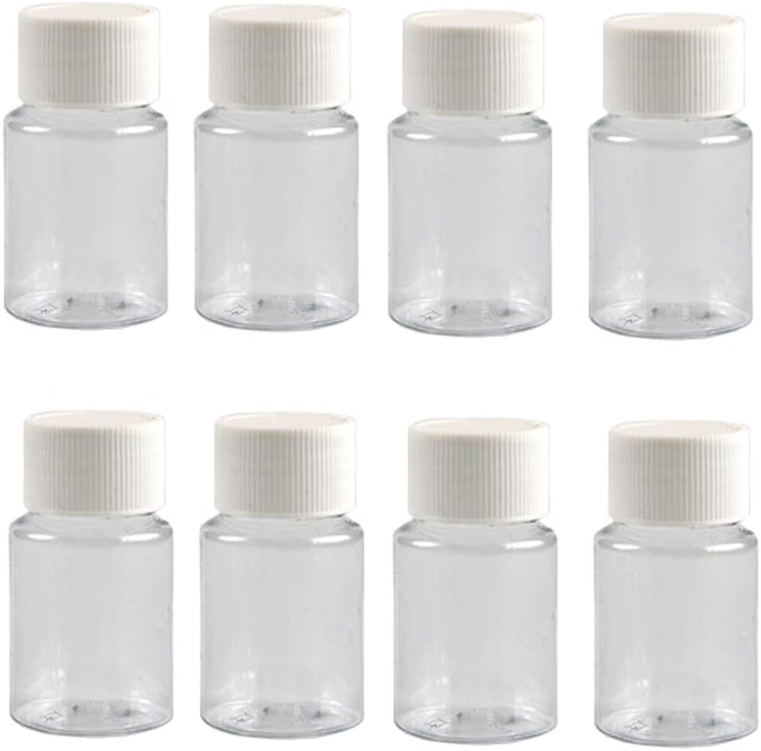 12.02.2019 30ML 1OZ Mix Boş Plastik Şişeler Beyaz Vidalı Cap Solid Toz Capsules Pill Tablet Sahibi Depolama Box Refillable Portable Dayanıklı Konteyner Jar Pot for Travel Daily Life Life Life