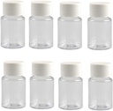 12.02.2019 30ML 1OZ Mix Boş Plastik Şişeler Beyaz Vidalı Cap Solid Toz Capsules Pill Tablet Sahibi Depolama Box Refillable Portable Dayanıklı Konteyner Jar Pot for Travel Daily Life Life Life