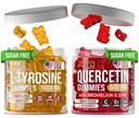 L-Tyrosine Gummies + Quercetin Gummies - L Tyrosine Supplement, Quercetin with Vitamin C - Focus Gummies and Immune Support Gummies - 60 L-Tyrosine for Kids Gummies, 60 Quercetin with Çinko Gummies