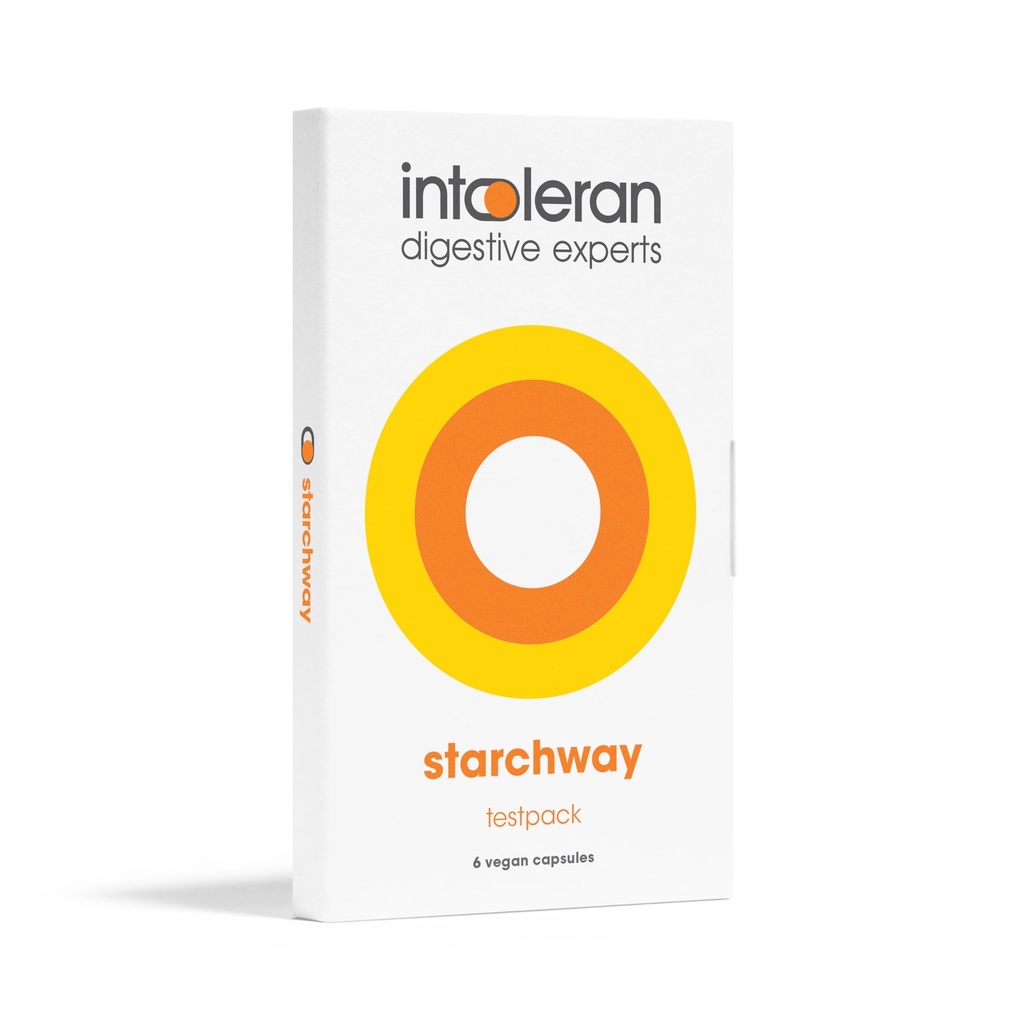 Toleran Starchway Digestive Enzymes - test paketi 6 kapsül | Starch & Sucrose intolerance | Helps Digest Sugars & Starchy Foods | Invertase & Gluco-Amylase Enzymes | Vegan | Low FSUNAP