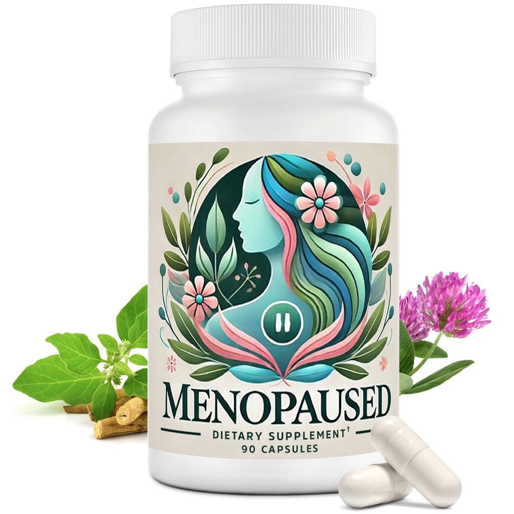 Menopause Supplements for Women -Women Multivitamin for Wellness & Vitality -Herbal Support for Hormone Balance & Emotional Comfort -Ideal for Hot Flash & Night Sweat -90 Capsule