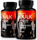 (2 Pack) Bulk Extreme Superior Muscle Building Advanced Formula, Men için Lean Muscle Mass için Bulk Extreme, All Natural Muscle Builder, Male Pills for Physical Performance, Yorumlar (120 Capsules)