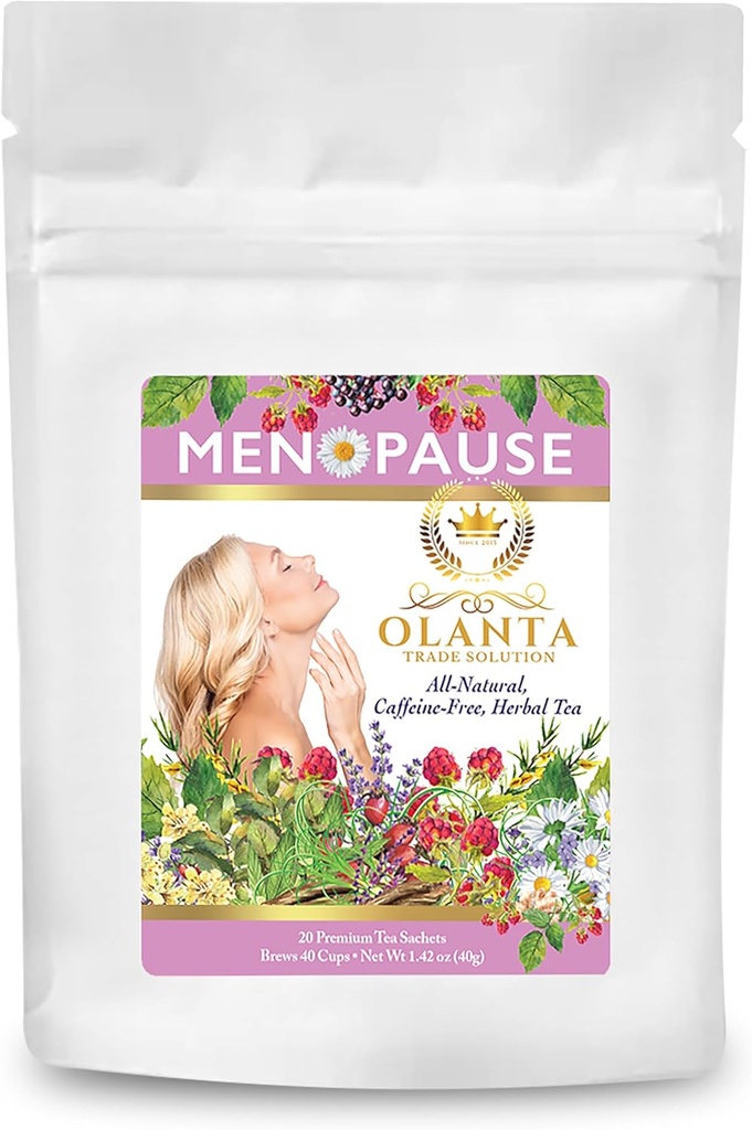 Menopause Çay - Menopause Relief Supplements, Menopause Soğutma Ürünleri, Kadınlar için Menopause Supplements - 20 Premium Çay Sachets
