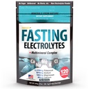 Hızlıca Electrolyte Supplement Toz | No Sugar Unflavored Raw Electrolytes | 50% RDI Magnezyum ve P Properties with Trace Minerals | Carnivore & Keto Friendly | Sugar Free Fasting Salts