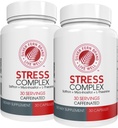 Silver Fern Stres Kompleksi - Caffeine ile - Uyku, Endişe, Mood & More - Saffron Supplements, L-Theanine Supplement ve Myo-inositol - Natural Stress Relief Supplement (Pack o 2)