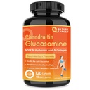 NATI TARGET Glucosamine Chondroitin Ortak Destek Supplement - Plus MSM, Collagen, Turmeric, Shellfish Free, Supports Common, Dizs, Cartilage, for Men & Women, 120 Caps