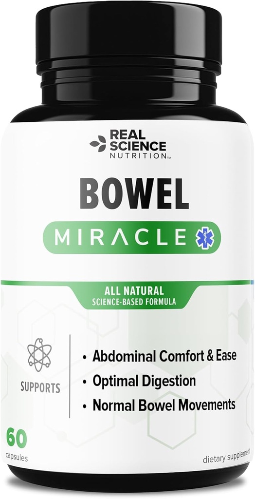 Bowel Miracle: Gut Health için Doğal Çözüm, Abdominal Discomfort, Lower Bowel Formula, Aiding IBS ve Kronik Bloating