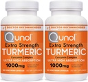 Qunol Turmeric Curcumin Capsules, 1000 mg Ekstra Güçlü Tamam, Patentli Hidro-plastik Teknoloji, Siyah Pepper ile Alternatif, 240 Veggie Capsules