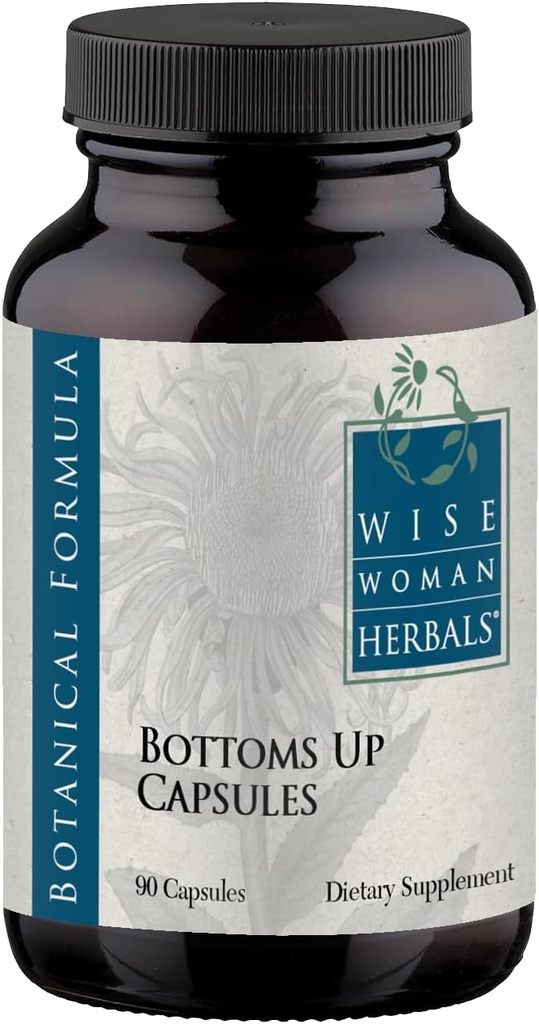 Bilge Kadın Herbals Bottoms Up Capsules, Herbal Venous Support for Health Circulation, Vein Integrity, and Occasional Swelling, Non-GMO, Words-Free Formula, 90 Veg Caps