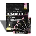 Gelişen Elektrolyte Toz Çelik Paketleri (Lemon Berry | 20 Packets) w/ 0 Sugar +BCAAs +B-Vitamins Electrolyte Supplement w Pids çinko & Magnezyumtion - Keto Electrolytes