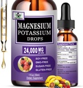 Magnezyum Glycinate with P properties Supplement,Liquid Magnezyum Glycinate 500 mg P Properties Citrate 500 mg, Magnezyum Liquid Drops for Vascular, Bone, Heart, Muscle & Nerve Health,Non-GMO,Vegan