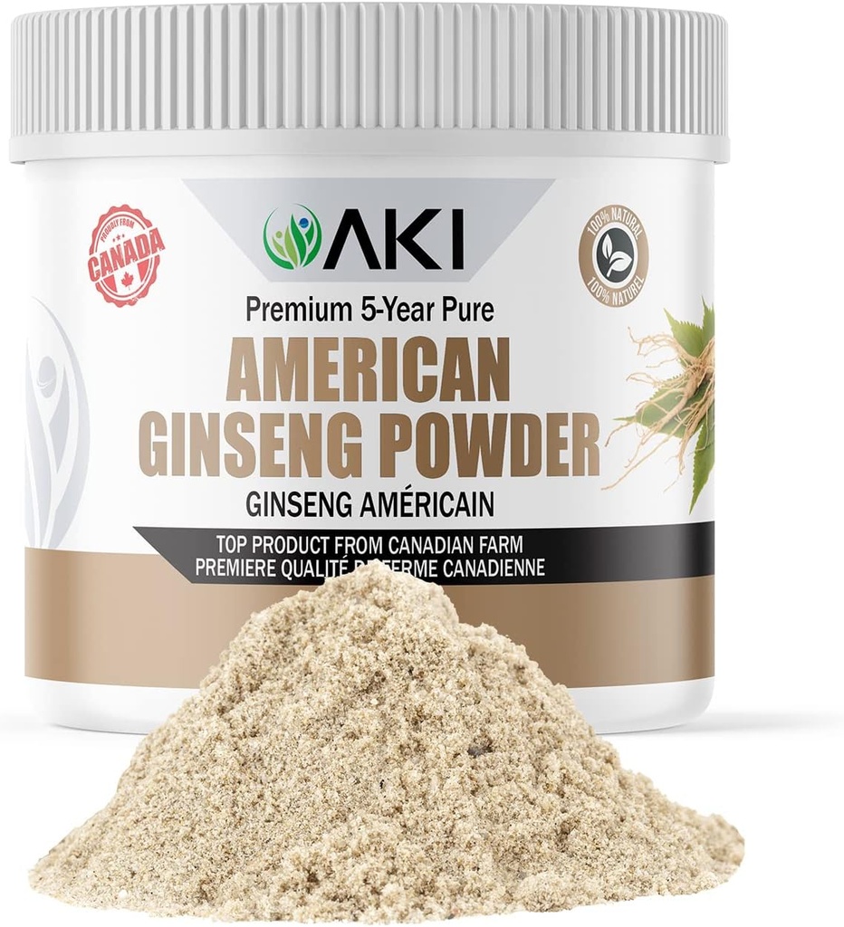 AKI American Clooney Toz% 4 Ginsenosides - Kahve ile İdeal, Smoothies (4oz/113g)