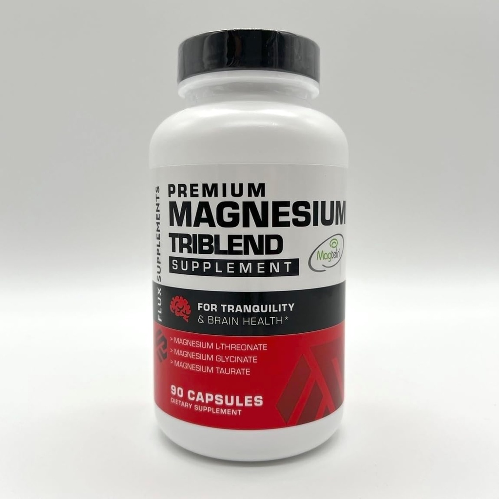 Magnezyum Triblend - Memory için L-Threonate - Uyku için Glycinate - Vascular Health, Cramps & Recovery - Yüksek Bioavailability Chelated Kompleksi
