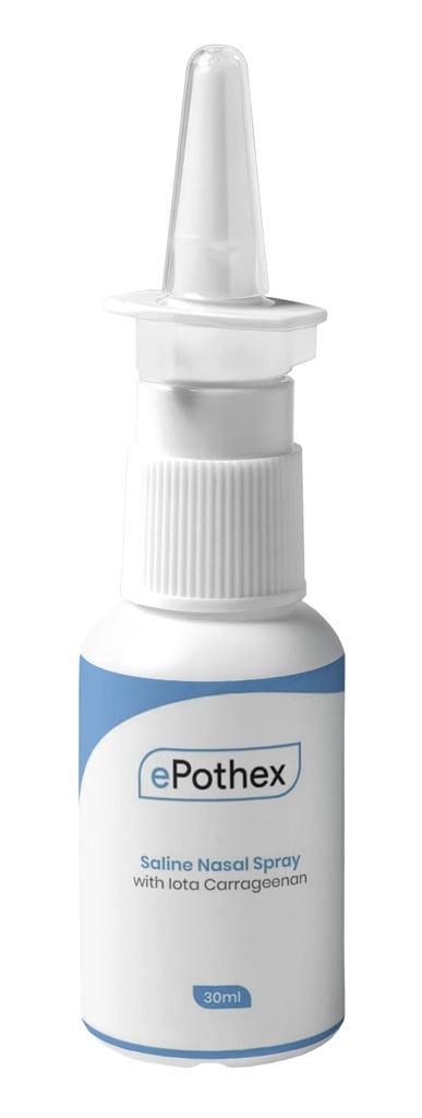Iota Carrageenan ile Saline Nasal Mix | Güçlü Moisturing Nasal Cleanser | Kuru Sinuses Önlemeye Yardımcı | Son Verme | 30 ml