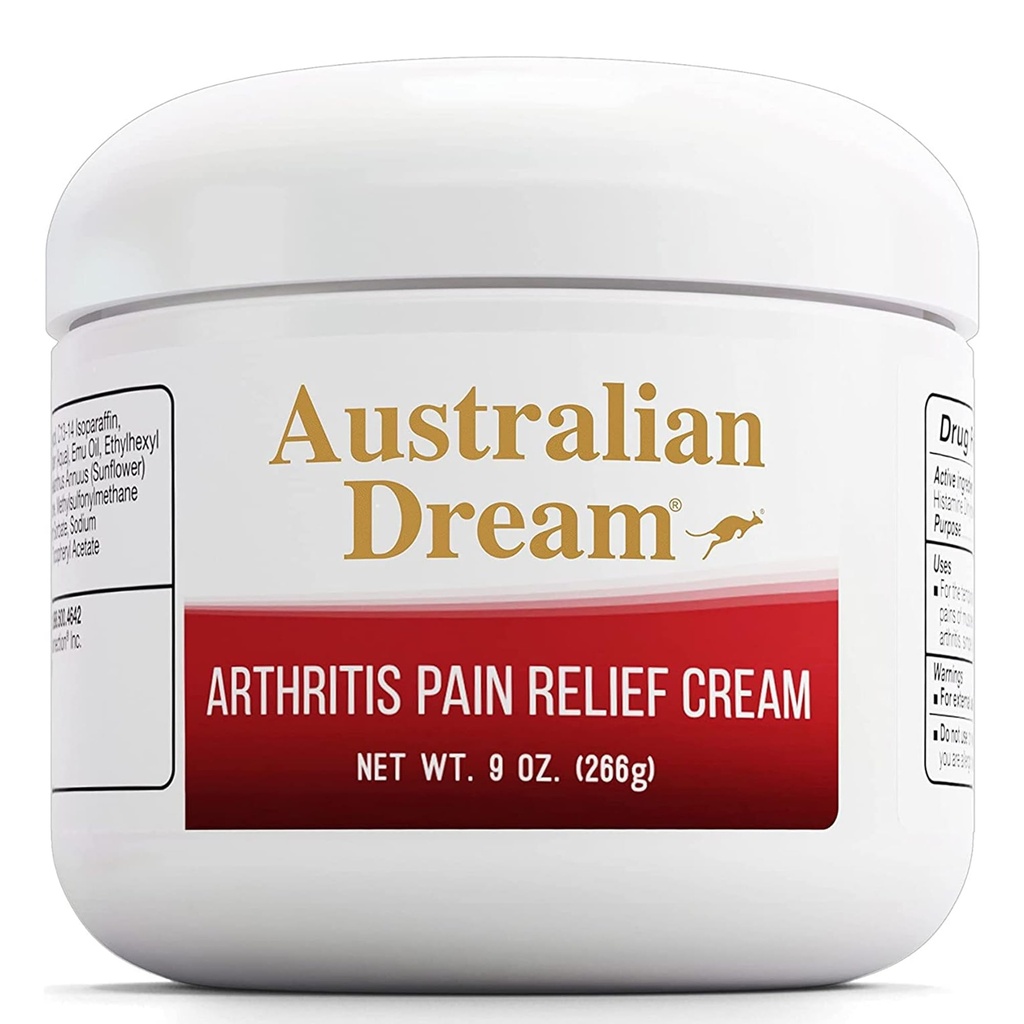 Avustralya Dream Arthritis Pain Relief Cream - Soothing & Non-Grque - Güçlü Topical Arthritis Pain Relief - Kas Aches veya Ortaklar için İyi - 9 oz Jar