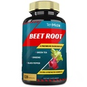 Beet Root Extract Capsules, 4 Ay Supply & Green Tea, Ginseng, Black Pepper | Artan Enerji, Athletic Performance Supports, Boosts Stamina | Beslenme İşout Supplements