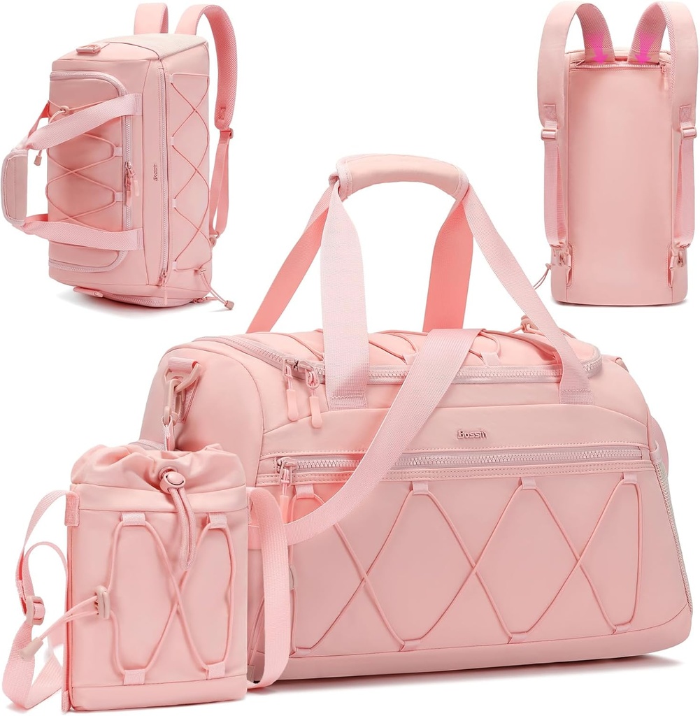 Pink Women's 40L Gym Duffel with Ayakkabı Karşılaştırması - Hafta Sonu Bag - Kişisel Bir Seyahat İşi