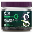 Gaia Herbs Black Elderberry (Sambucus Nigra) Ekstra Güçlü Gummies - Delicious Immune Support Supplement - Made with Certified Organic Black Elderberries for Immune System Support - 80 Gummies