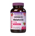 Bluebonnet Beslenme DünyaSweet Melatonin 1 mg Fast-Acting Quick Dissolve Nighttime Relaxation & Restful Sleep Support - Sleep Aid - Gluten-Free, Vegan - Raspberry Flavor - 120 Chewable Tabletler