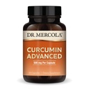 Dr. Mercola Curcumin Advanced - 500 mg Curcumin Root Extract -% 95 Curcuminoids - For Vision Health, Digestion & Focus - Sustained Release - Non-GMO, Gluten-Free & Soy-Free - 30 Capsules (30 hizmet)