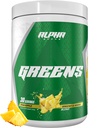 Alpha Supps - Alpha Greens Supplement | Meyve & Sebze Superfood Toz | 40 Doğal Bitki Temel Malzemeler | Prebiyotik & Probiyotik Digestive Support Mix - 30 Hizmet (Pineleapp)