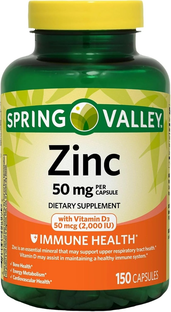 Vitamin D Capsules Diyetary Supplement, 50 mg, 150 Count
