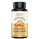 Liposomal Turmeric Curcumin Supplement 2000 mg,% 95 Standardized Curcuminoid Extract & Organik Kök Toz Piperine Black Pepper Meyvesi (15 mg), 60 yumuşakgels