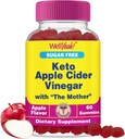 WellEvet Sugar Free Apple Cider Vinegar Gummies | 500 mg | DW ACV Gummies | Apple Cider Vinegar with Mother | Vegan, Non GMO | 60 Count Count Count Count Count