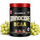 ALLMAX Beslenme AMINOCORE BCAA Toz, 8.18 Pilavitler, Intra ve Post Workout Recovery Drink, Gluten Free, White Grape, 315 g