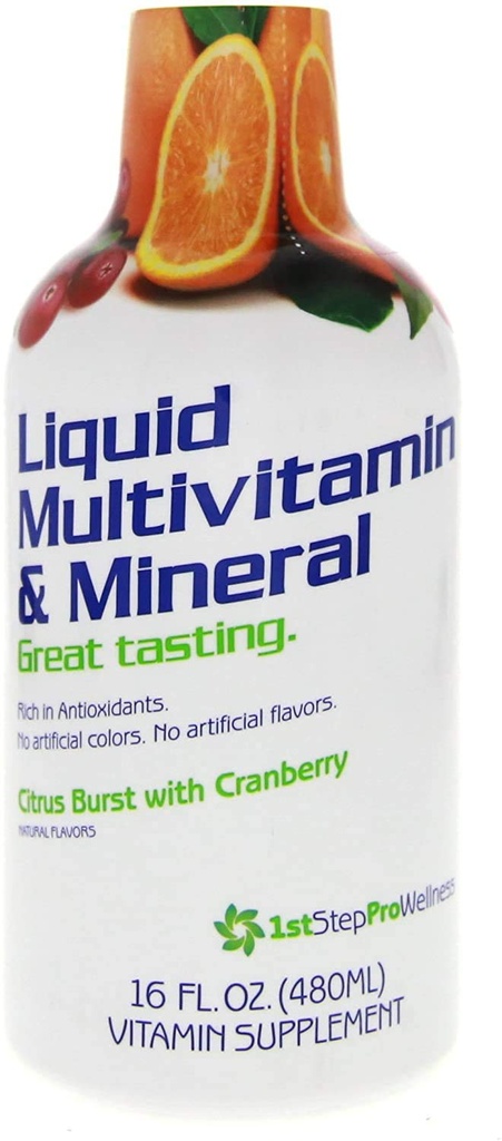 Enerji Sıvı Çokvitamin ve Mineral Citrus Burst 16 fl oz (1 pt) 473 ml